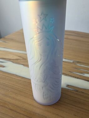 Starbucks Iridescent Purple-Blue Travel Cup